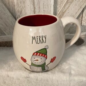 Rae Dunn Merry Snowman Mug